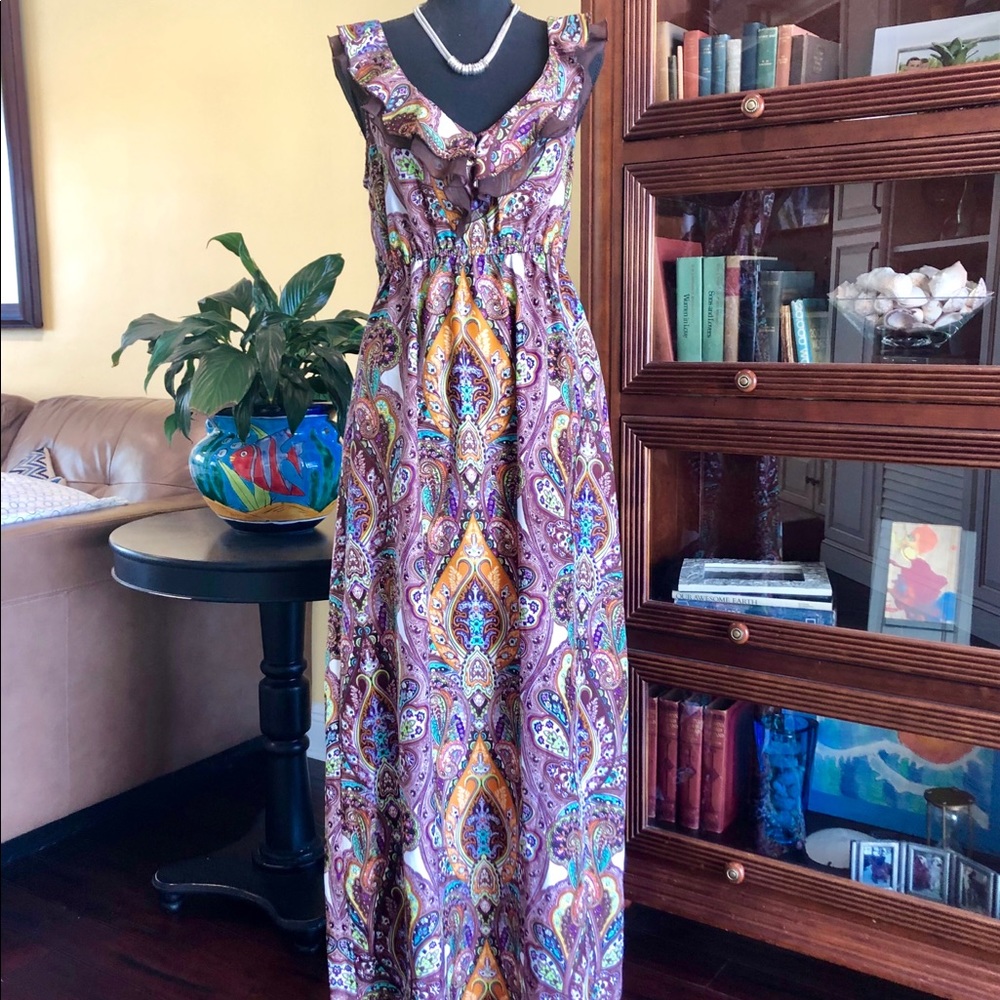 Eci New York silk look Maxi - size 6